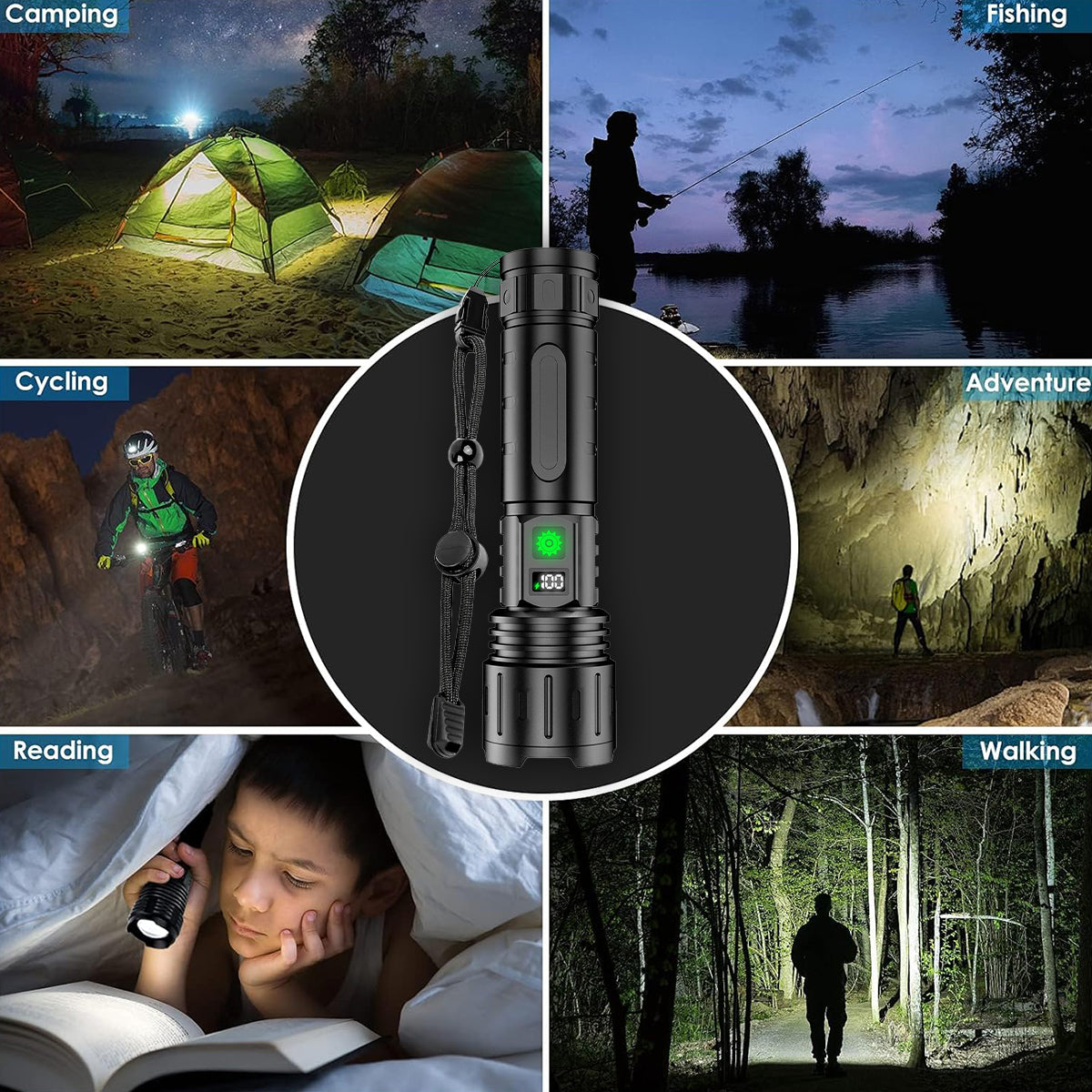 ⏰LIMITED TIME OFFER: 60% OFF🔥 Billhol® 990000LM Super Bright Survival Flashlight for Every Adventure! 🔦