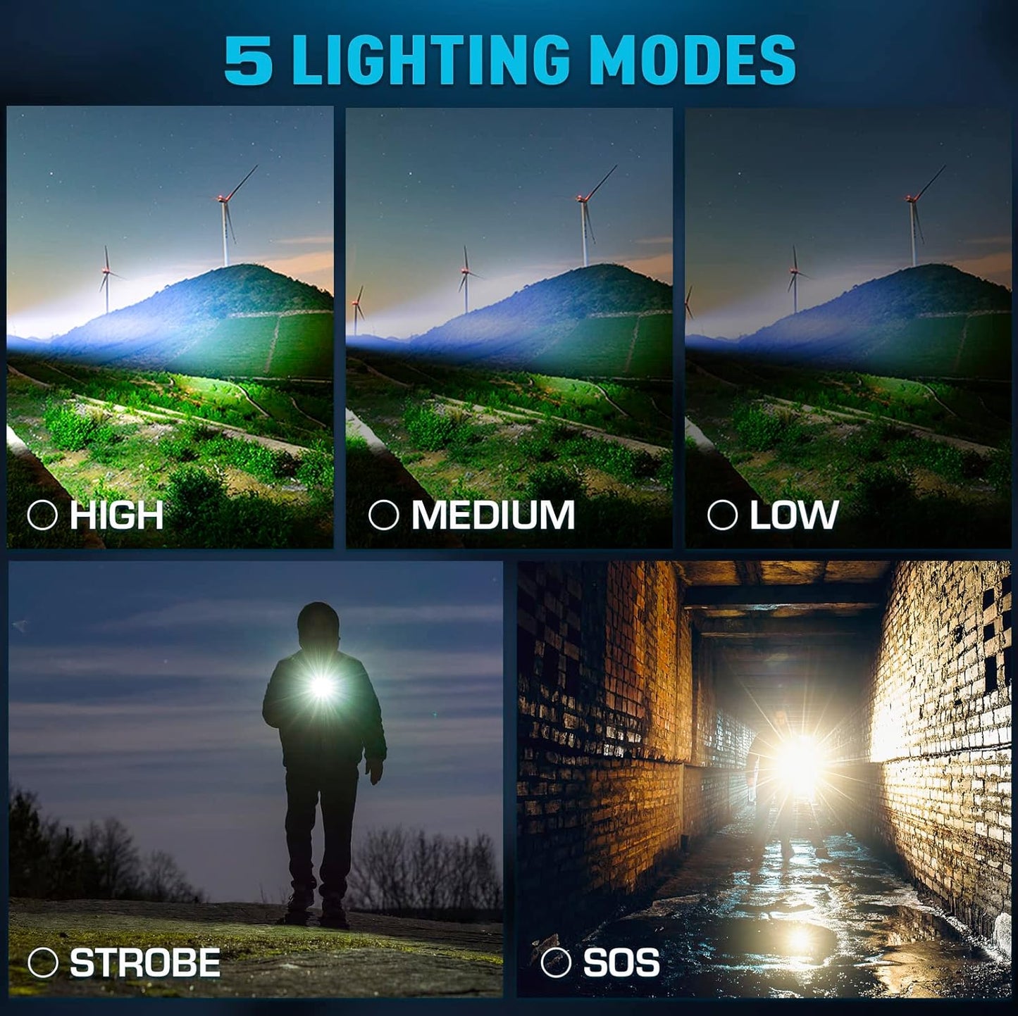 ⏰LIMITED TIME OFFER: 60% OFF🔥 Billhol® 990000LM Super Bright Survival Flashlight for Every Adventure! 🔦