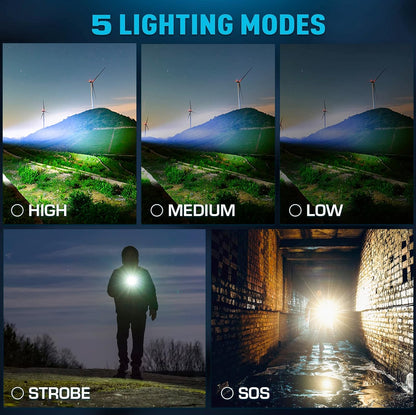 ⏰LIMITED TIME OFFER: 60% OFF🔥 Billhol® 990000LM Super Bright Survival Flashlight for Every Adventure! 🔦